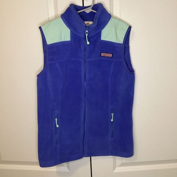 Ladies‎ Vineyard Vines Shep fleece vest purple XS - Picture 1 of 4
